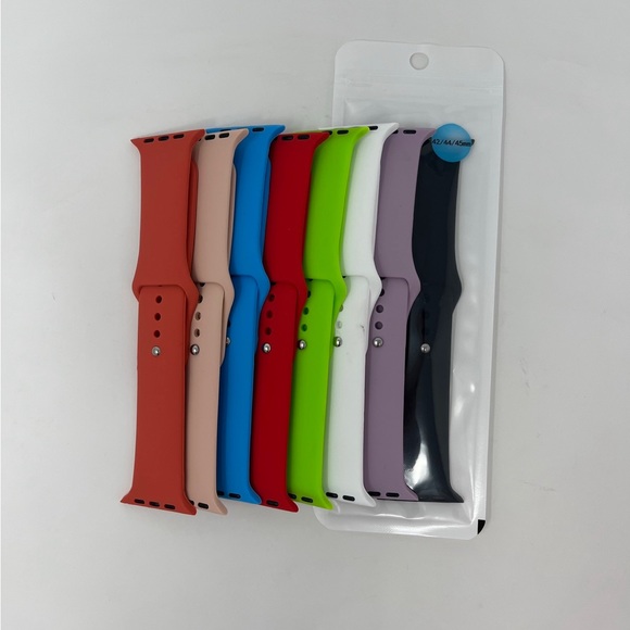 For Apple Watch Silicone Band Strap Series 1/2/3/4/5/6/SE Sports 38/40/42/44mm - Picture 3 of 4